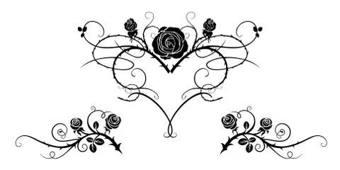 Tattoo black image Stock Illustration