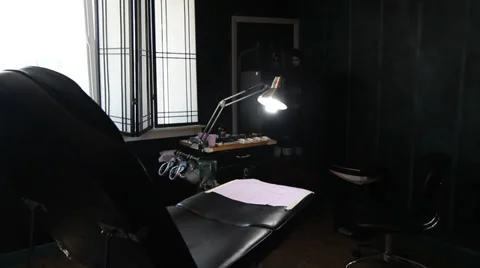 Tattoo Chair Stock Footage 28295830