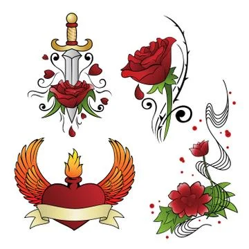 Tattoo designs Stock Illustration