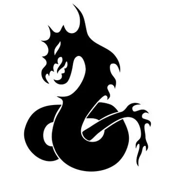 Tattoo dragon Stock Illustration