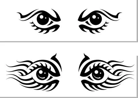 Tattoo Eye Design Stock Illustration