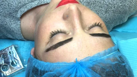 Tattoo eyebrows 1 動画素材 101057363