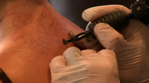 Tattoo Stock Footage 29655656