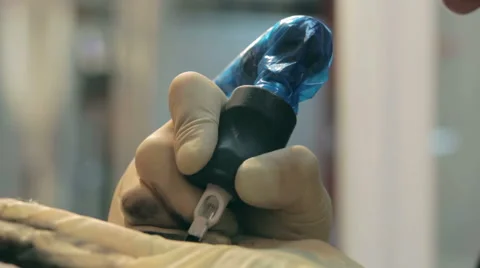 Tattoo on a hand Stock Footage 54659943