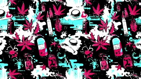 Tattoo Hemp Slash – Diagonal Motion Stock Footage 306470228
