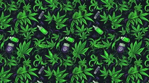 Tattoo Hemp Slide – Horizontal Motion Stock Footage 306475934