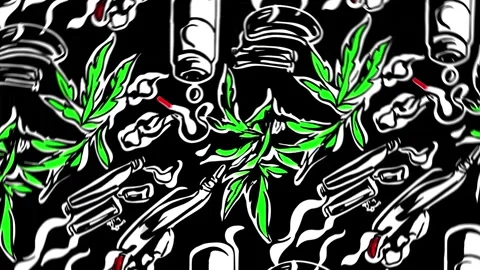 Tattoo Hemp Spin – Rotation Motion Stock Footage 306470815