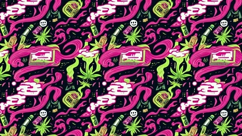 Tattoo Hemp Sweep – Horizontal Motion Stock-Footage 306475390