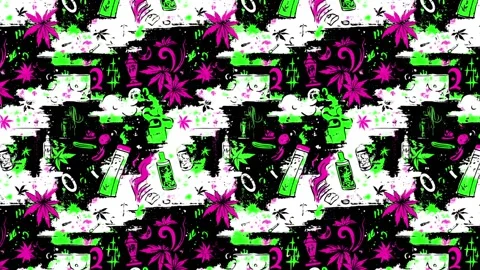 Tattoo Hemp Sweep – Horizontal Motion Stock Footage 306476200