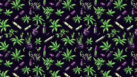 Tattoo Herb Surge – Horizontal motion Stock Footage 306487202