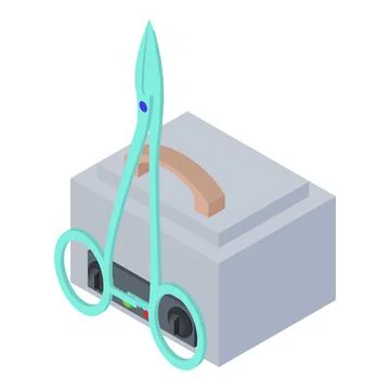 Tattoo icon isometric vector. Professional ultrasonic cleaner medical instrument Stock Illustration