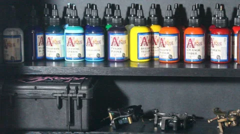 Tattoo Ink Stock Footage 28299686