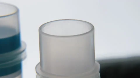 Tattoo ink in small jars Stock Footage 195960622