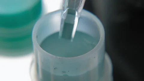 Tattoo ink in small jars Stock Footage 195962049