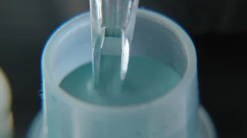 Tattoo ink in small jars Stock Footage 195962351