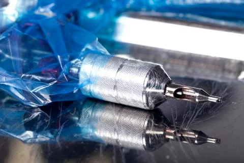 Tattoo machine closeup Stock Photos