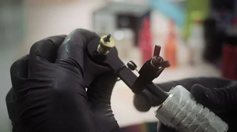 Tattoo machine Stock Footage 34530034