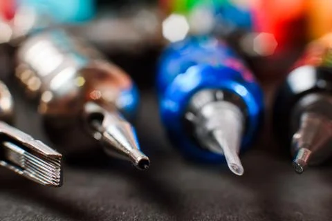 Tattoo machine gun Stock Photos