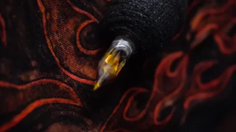 Tattoo machine painting Stock-Footage 327391442
