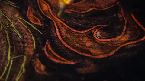 Tattoo machine painting Stock Footage 327391455