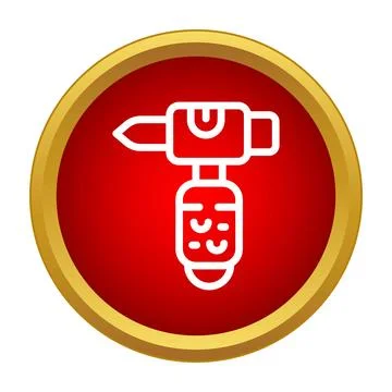 Tattoo machine rotary icon representing body art equipment Stock Illustration