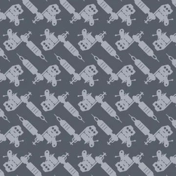 Tattoo machine theme イラスト素材