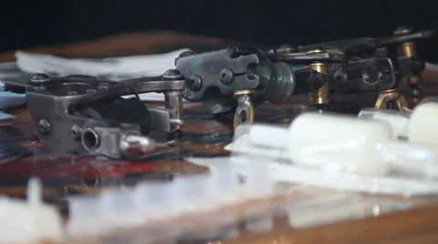 Tattoo Machines Stock Footage 28296174