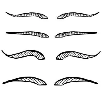 Tattoo master, tattoo master, permanent tattoo master, eyebrow tattoo, eyebrows  Stock Illustration