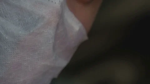 Tattoo master tattooing close-up Stock Footage 73151177