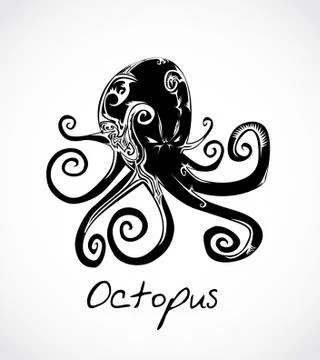 Tattoo octopus Stock Illustration