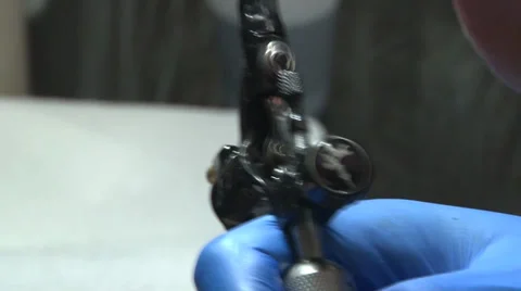 Tattoo in process Video stock 37141033