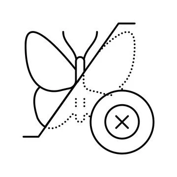 Tattoo removal line icon vector illustration Stock Illustration