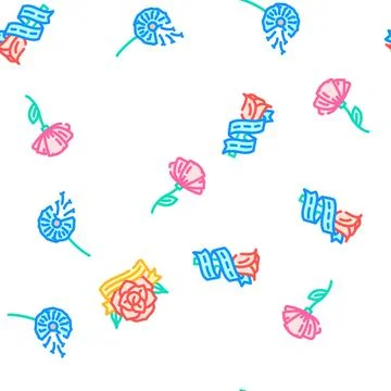 Tattoo retro vintage seamless pattern vector Stock Illustration