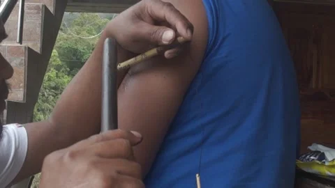 Tattoo session Stock Footage 243095825