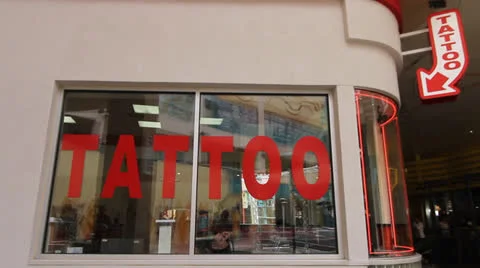 Tattoo Shop Stock Footage 22564258