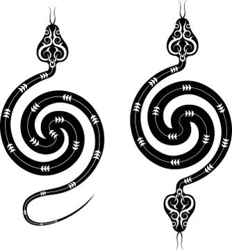 Tattoo Snake Design Stock Illustration