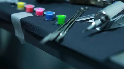 Tattoo Studio Stock Footage 20618113