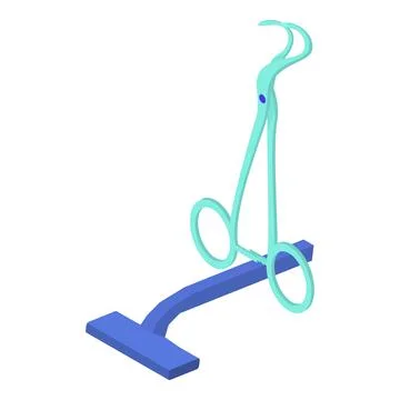 Tattoo tool icon isometric vector. Blue disposable razor and surgical instrument Stock Illustration