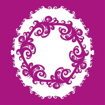 Tattoo tribal frame vector art 库存插图
