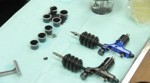 Tattoo works Stock Footage 36740854