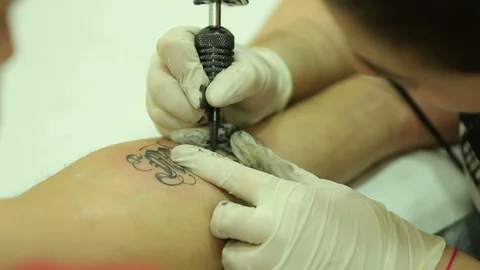 Tattooing Stock Footage 101502945