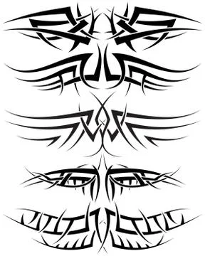 Tattoos set Stock Illustration
