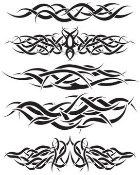 Tattoos set Stock Illustration