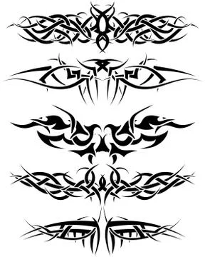 Tattoos set Stock Illustration