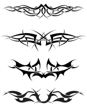 Tattoos set Stock Illustration