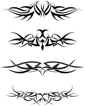 Tattoos set Stock Illustration