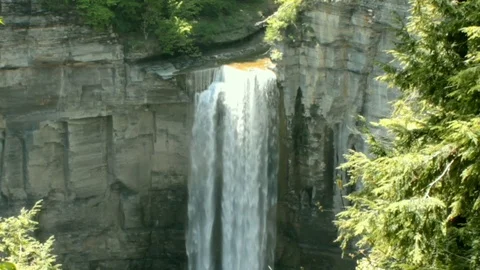 Taughannock Falls in Spring Stock Footage 127475790