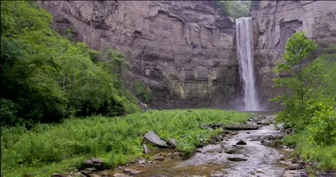Taughannock Falls Wide View Stock Footage 250786164