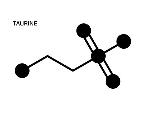 Taurine hormone formula Stock Illustration