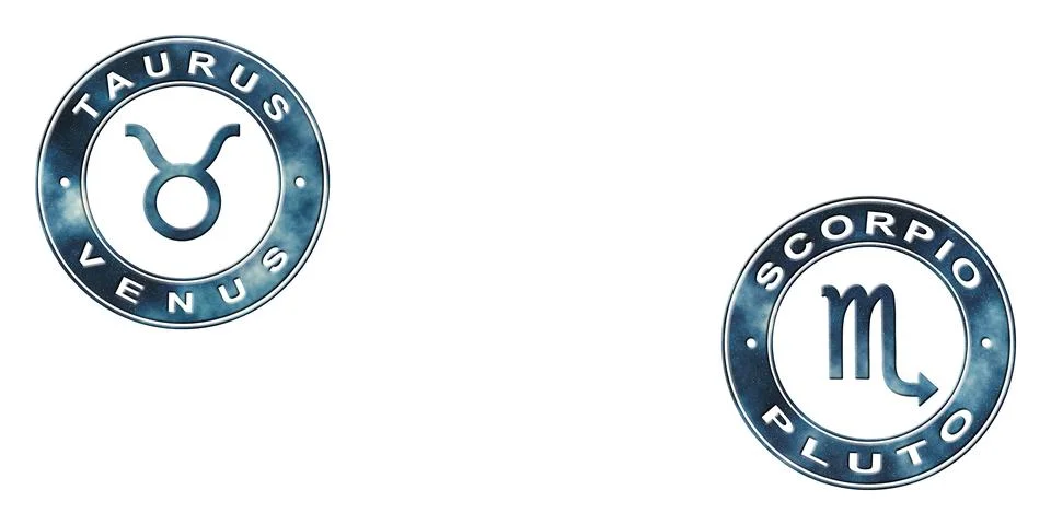 Taurus and Scorpio Compatibility Stock Illustration